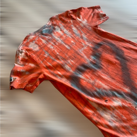 dyed handmade rave streetwear shirt orange sherbet tie dye tees x timmy woz - Picture 15 of 16
